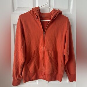 Uniqlo Men's Cardigan in Rust Orange
